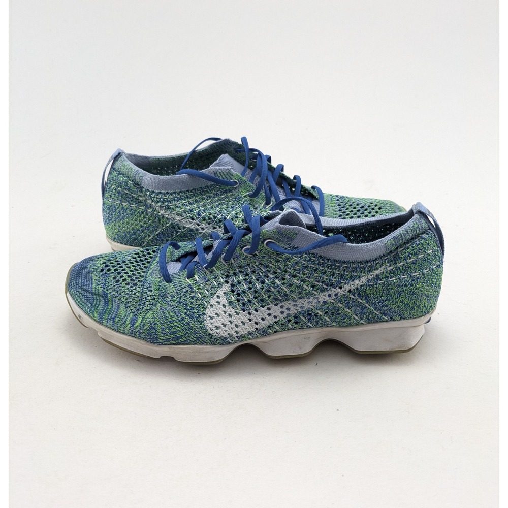 Womens‎ Nike Zoom Agility Green White Flyknit Running Shoes 698616-403 Size 7